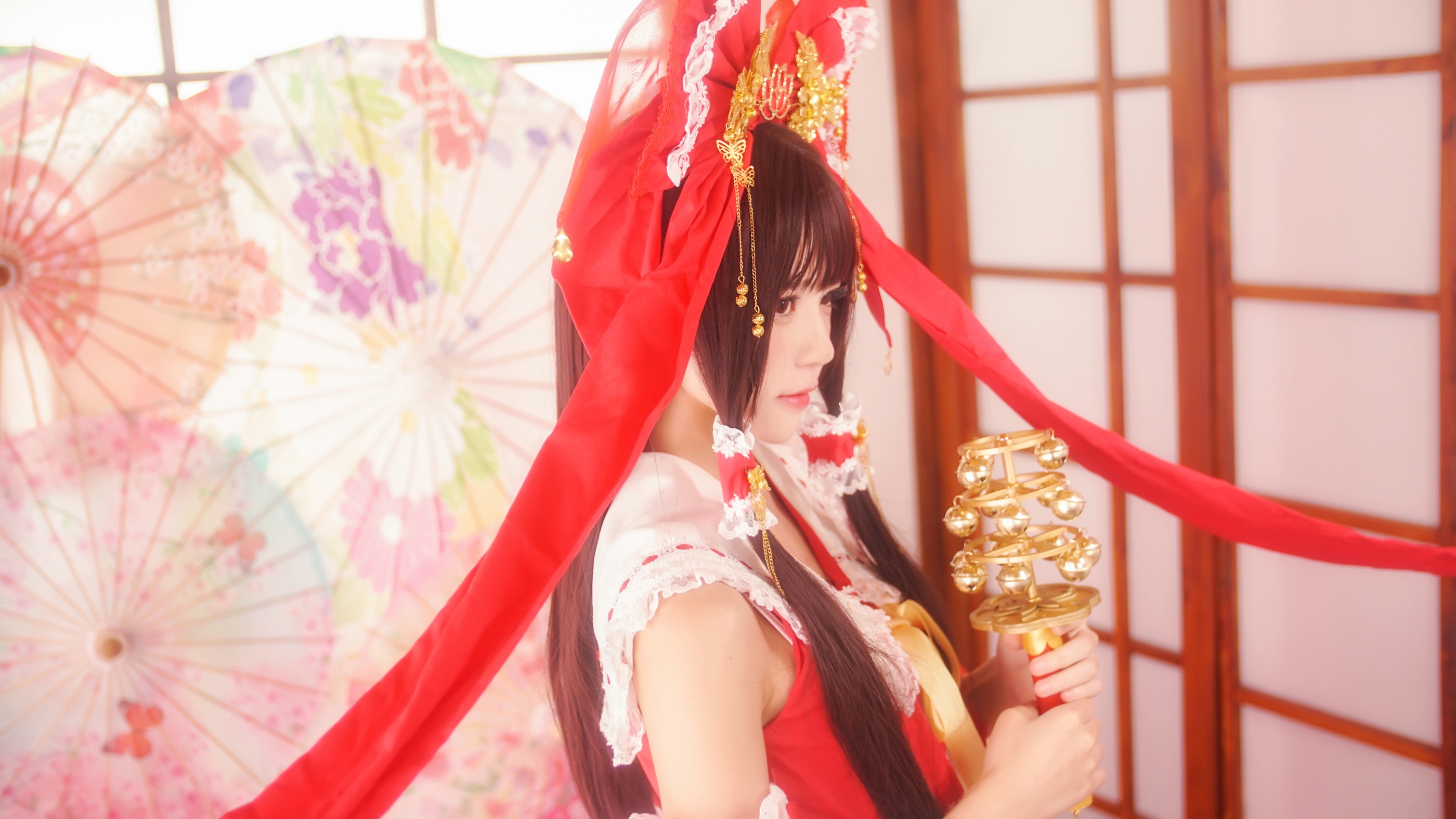 图片[1]-桜桃喵 – NO.018 灵梦 [45P]-XikXak